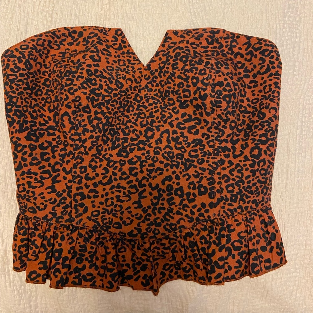 Orange Patterned Top - image 1